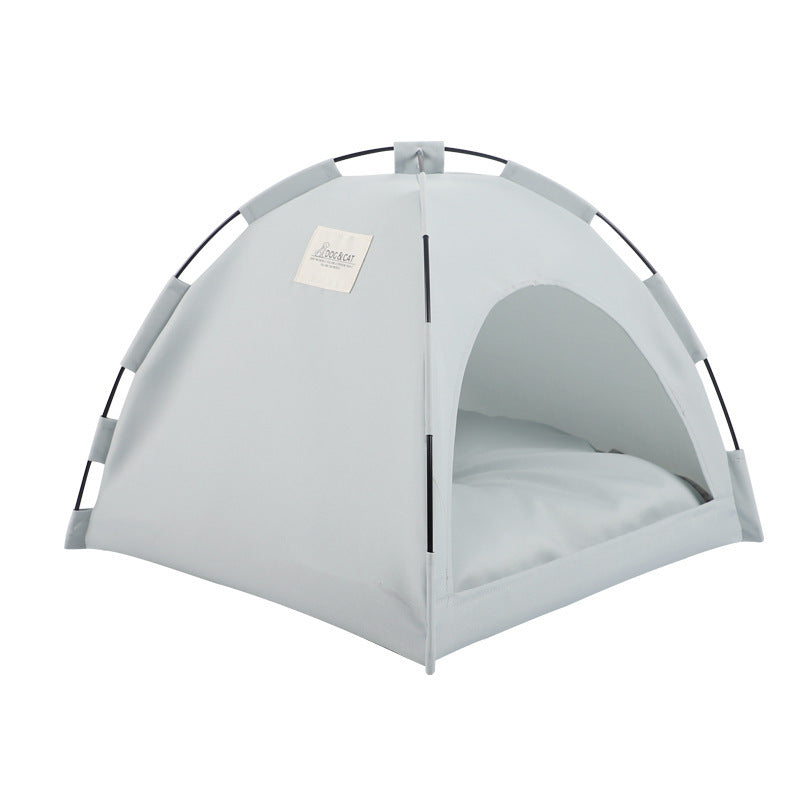 Cat Tent Cooling Mat Dog House Pet Sofa Camping Dog Bed With Cushion For Dog Kennel Indoor Cat Nest Cat Bed Pets Products - sumet.shop