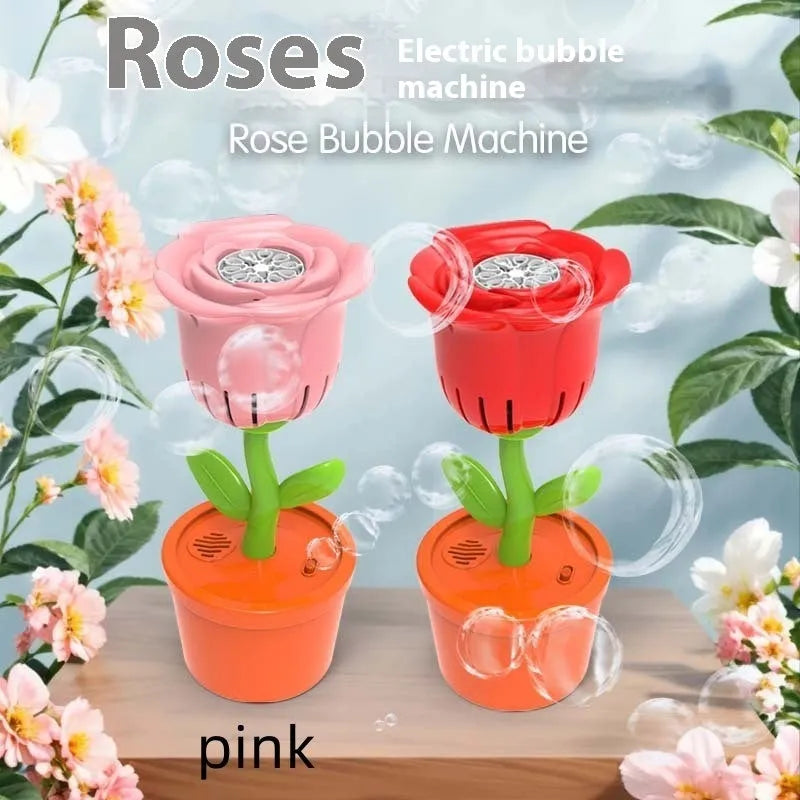 Sunflower Automatic Bubble Machine Potted Charging Automatic Bubble Machine