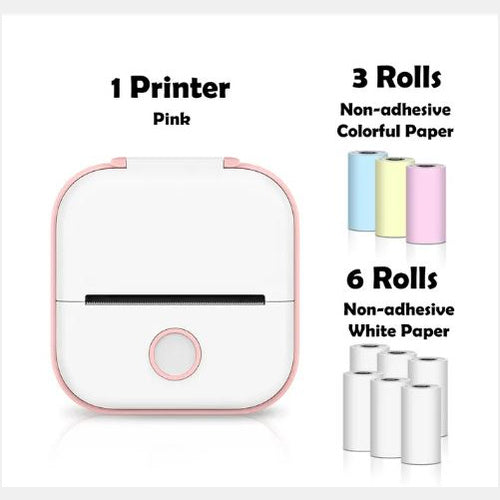 Portable Mini Thermal Label Printer Home Photo Printer Bluetooth-compatible Mini