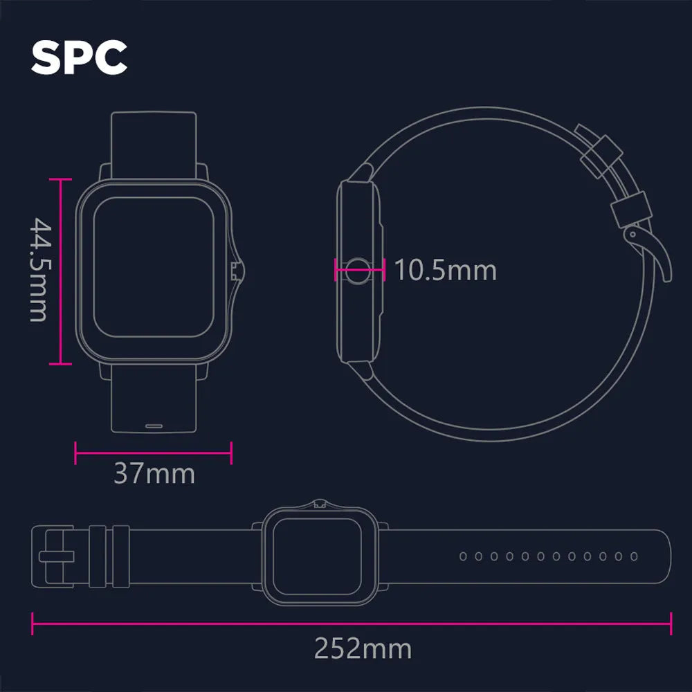 Smart Watch Bluetooth Call 210MAH Battery Heart Rate Blood Oxygen Monitoring