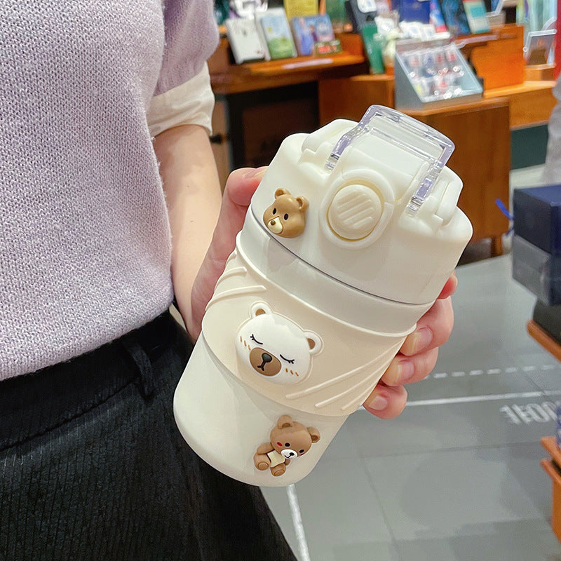 Portable Coffee Cup Men's And Women's Fashion Simple Double Drinking Portable Coffee Cup