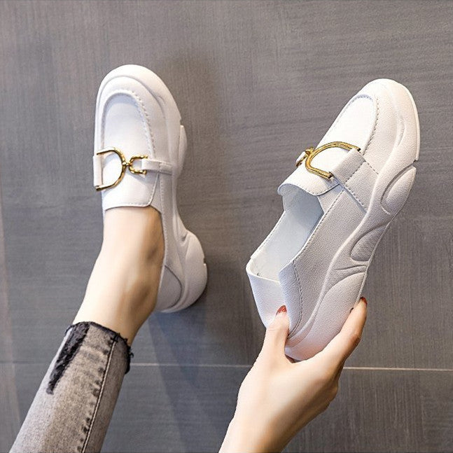 Leather Casual Shoes All-match Summer Leather Casual Shoes For Students