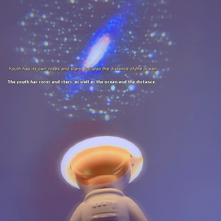 Lamp Astronaut Moon Earth Projection Astronaut Moon Earth Creative Gift Charging Bedroom Atmosphere Small Night Lamp