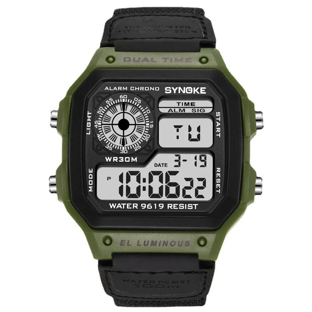 Waterproof Sports Men's Watches Retro Electronic Watch Luminous Waterproof Sports Men's Watches