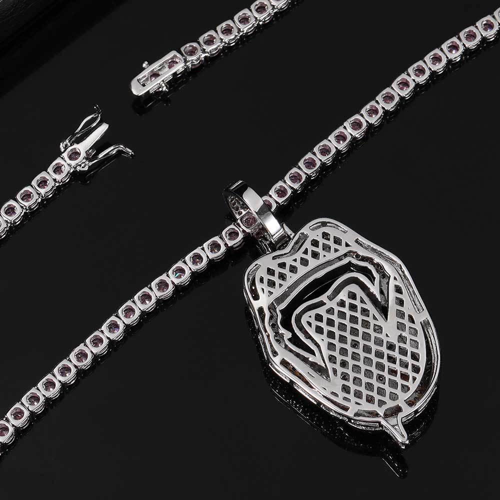 Pendant Necklace Micro Zircon Mouth Tongue Pendant Necklace