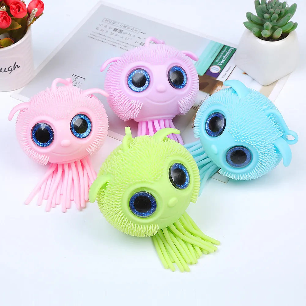 Pressure Reduction Toy Squeeze TPR Jellyfish Vent Pressure Reduction Toy Squeeze
