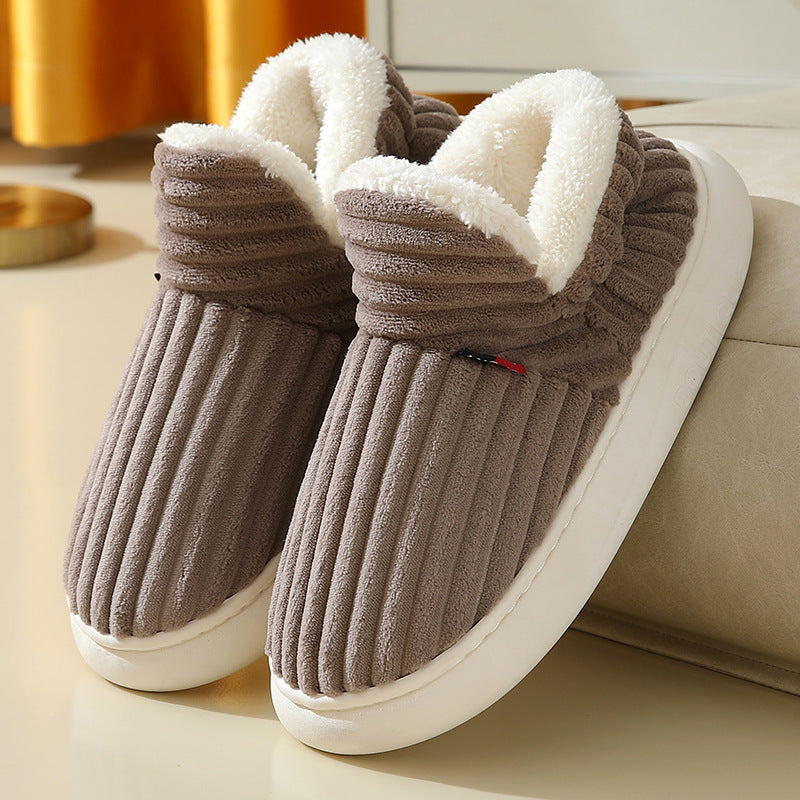 Cotton Shoes Full Heel Wrap Cotton Shoes Fleece Lined Platform