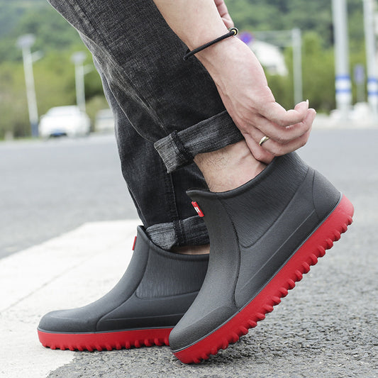Rain Boots Men's Non-slip Waterproof Fashion Rain Boots
