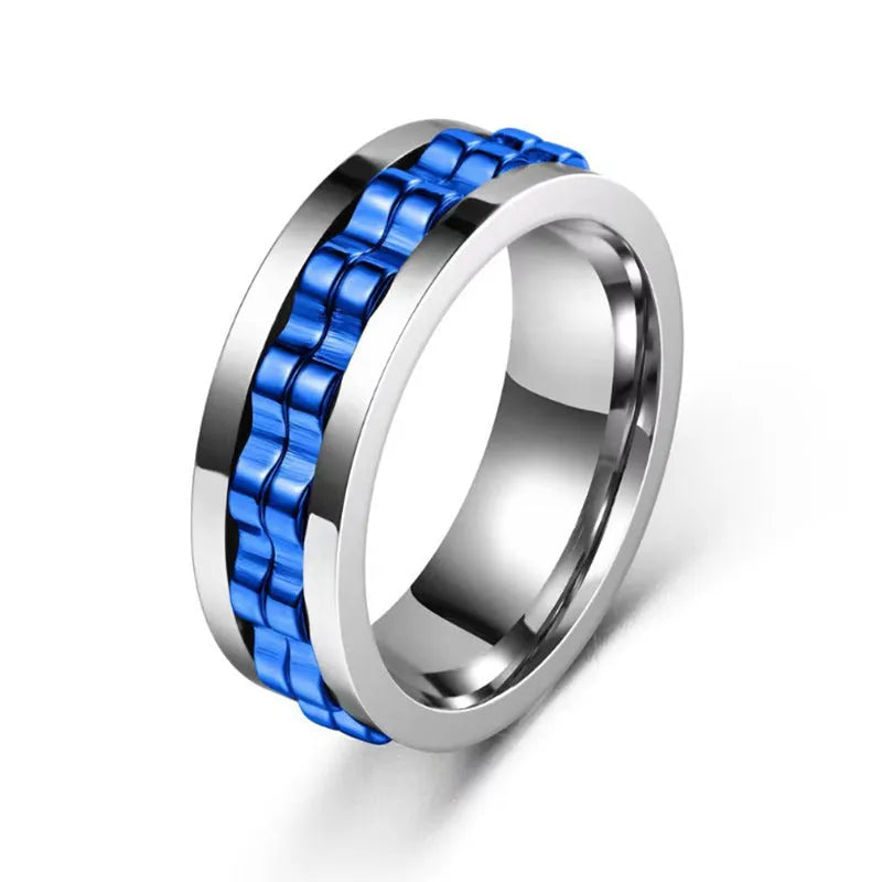 Titanium Steel Ring Rotatable Fashion Decompression Anti-anxiety Ring, Adapter tv, sumet.shop