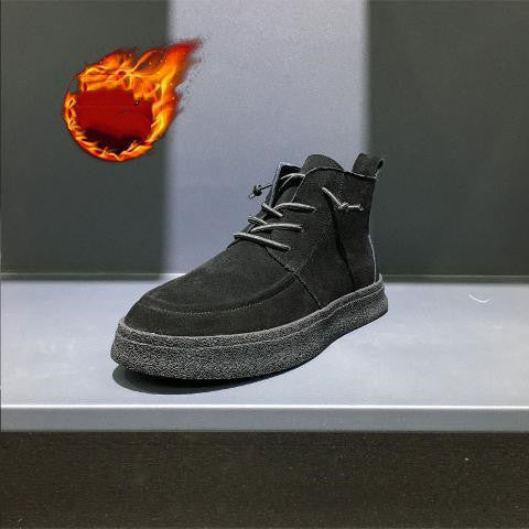 Thick Sole Shoes Trendy One-step Casual All-match High-top Thick Sole Shoes