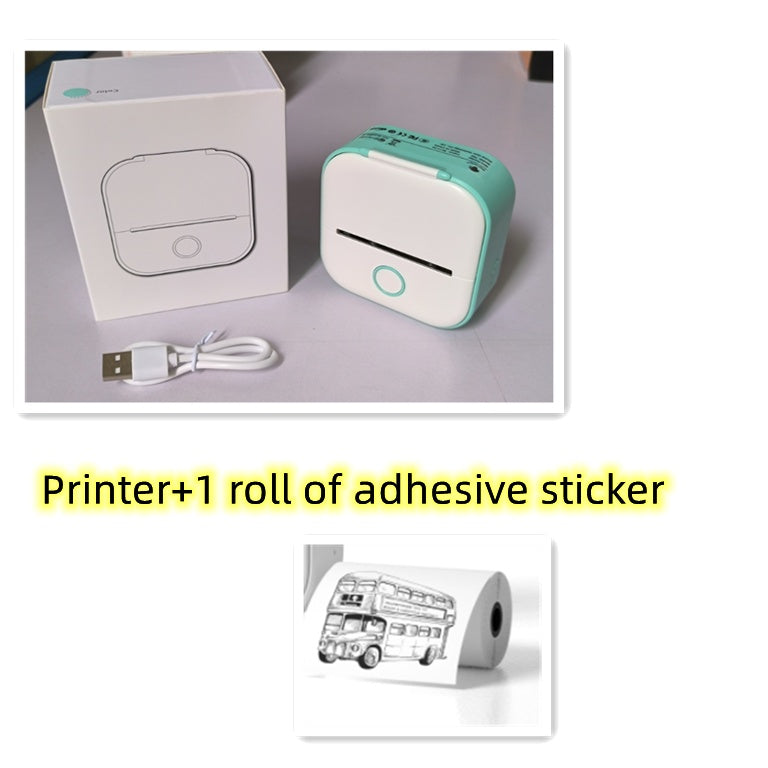 Portable Mini Thermal Label Printer Home Photo Printer Bluetooth-compatible Mini
