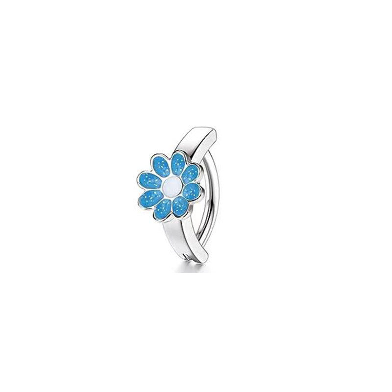 Stainless Steel Copper Inlaid Zircon Belly Ring Ornament