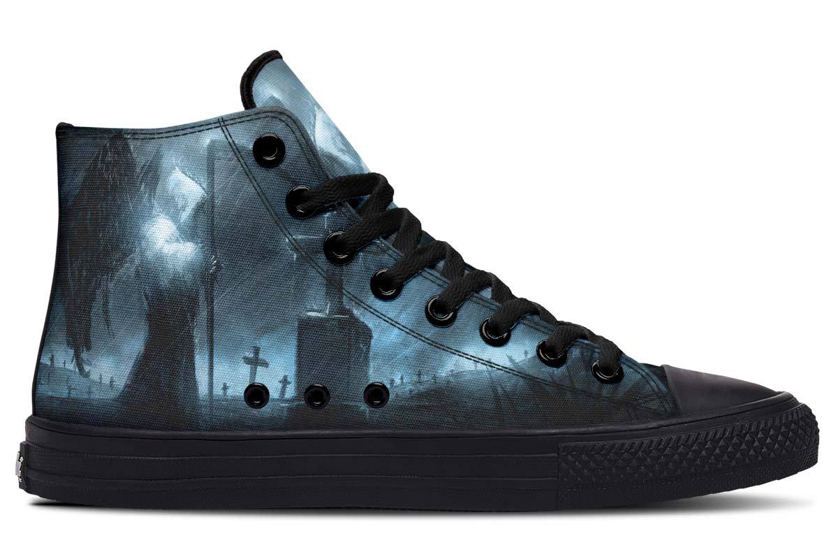 High-top Canvas Shoes Men's And Women's Fashion Color Printing High-top Canvas Shoes