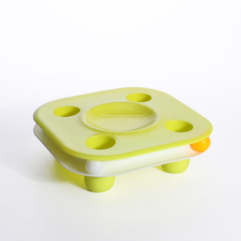 Cat Food Bowl Multifunctional Cat Food Bowl Kitten Track Toy