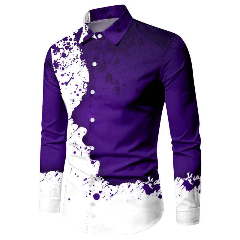 Men's Clothing 3d Printing Plus Size Long Sleeve Shirt Coat - sumet.shop