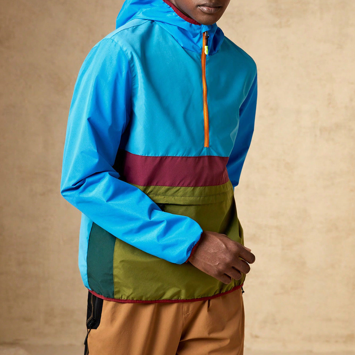 Waterproof Casual Jacket Men's Loose Outdoor Waterproof Windproof Mountaineering Clothing