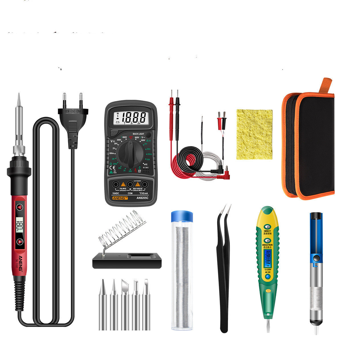 Constant Temperature Electric Soldering Iron Set Adjustable Temperature 60W Digital Display Internal Heat Welding - sumet.shop