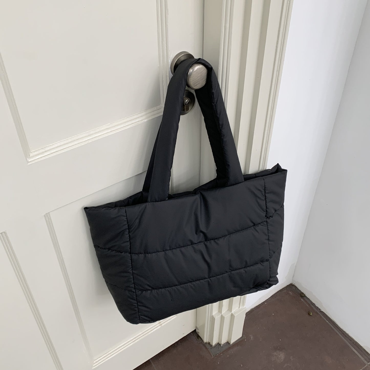 Portable Shoulder Soft Cotton-filled Tote Bag Portable Shoulder