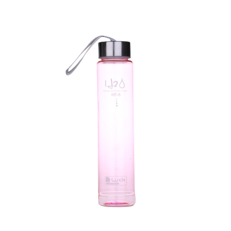Frosted Plastic Cup Creative Fashion Candy Color H2O Transparent Frosted Plastic Cup