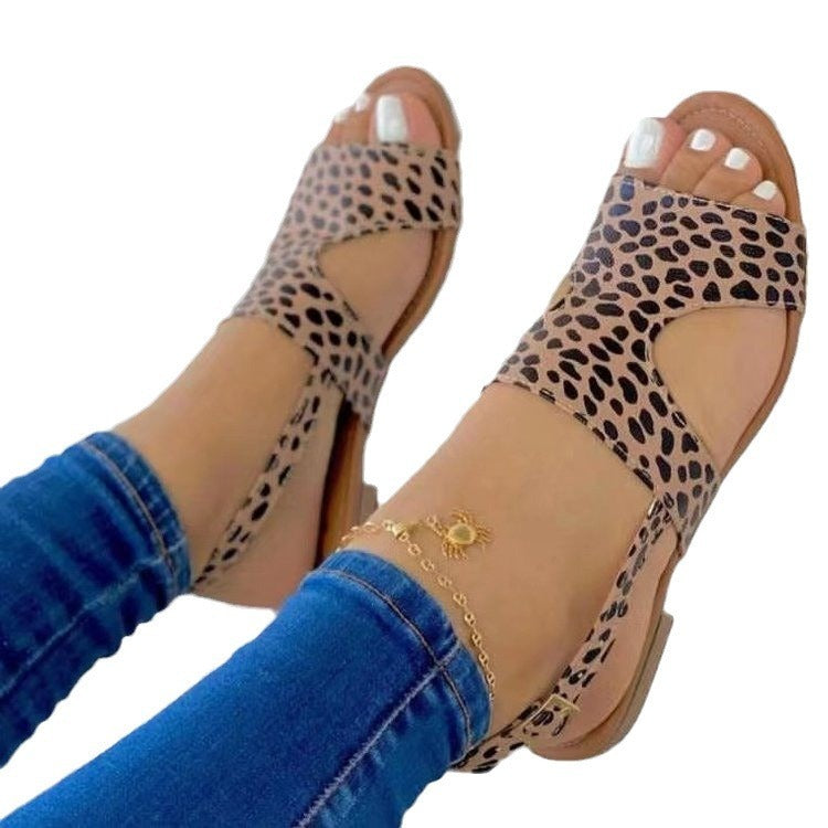 Sandals Women's Breathable Flat Solid Color Sandals