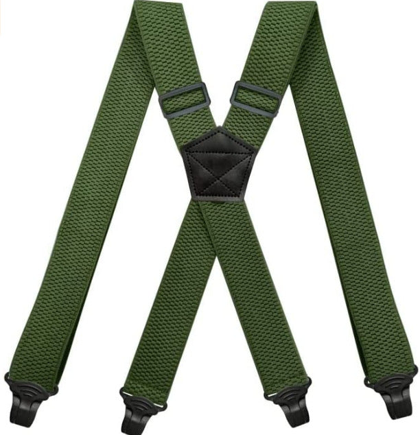Men's Strap Clip Suspenders Rubber Buckle Aviation