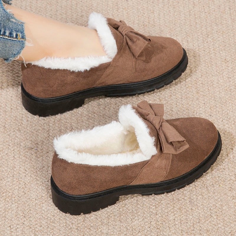 Gommino shoes Winter Fleece-lined Thickened Gommino Warm Non-slip