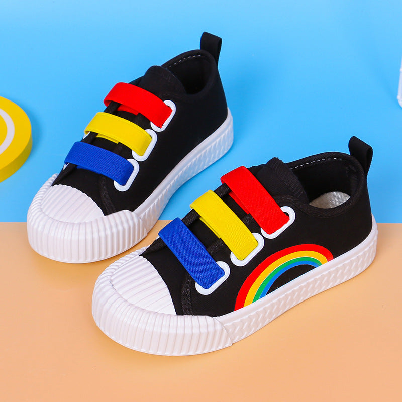 Boys And Girls Sneakers Spring Rainbow Boys And Girls Sneakers Canvas Shoes