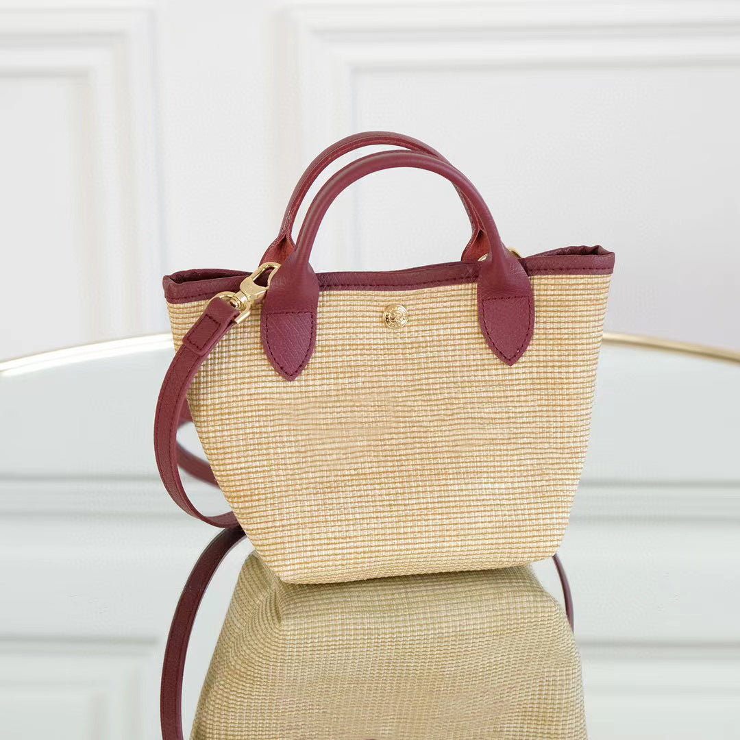 Shoulder Messenger Bag Women's New Style Straw Woven Shoulder Messenger Bag