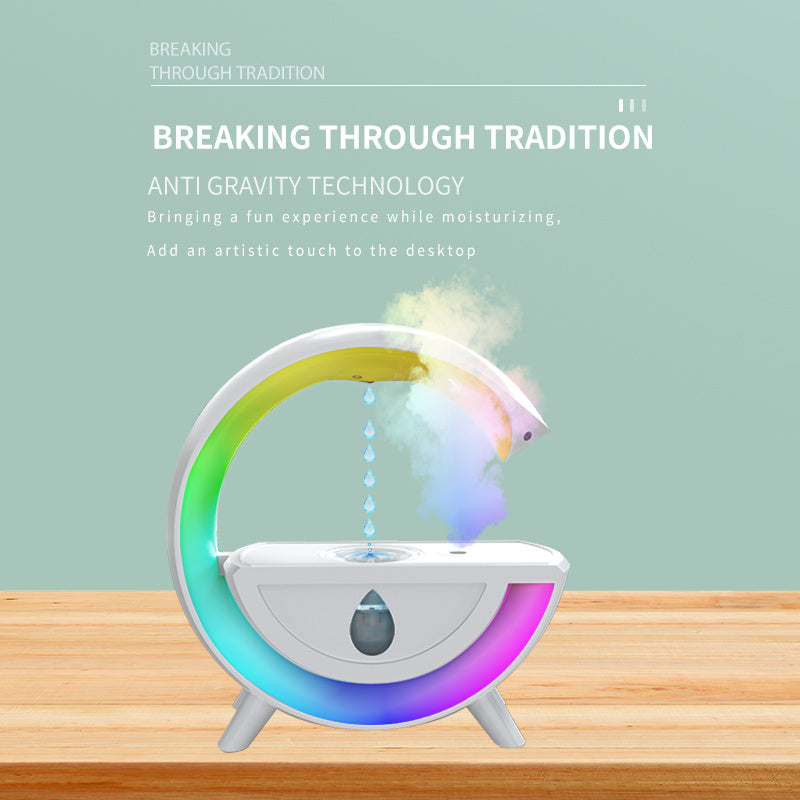 Anti-gravity Humidifier Water Drop RGB Desk LED Night Light