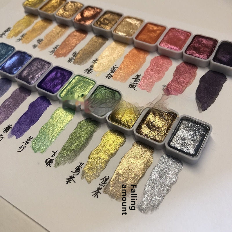 Painting Mineral Traditional Chinese Painting Mineral Pearlescent Watercolor