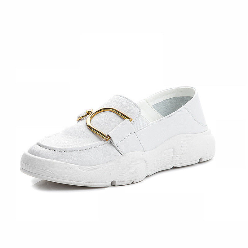 Leather Casual Shoes All-match Summer Leather Casual Shoes For Students