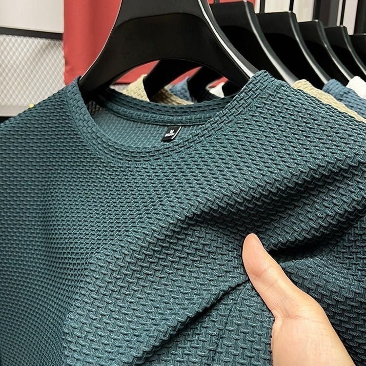 Men's Casual Bamboo Ice Silk Short Sleeved Shirt - sumet.shop