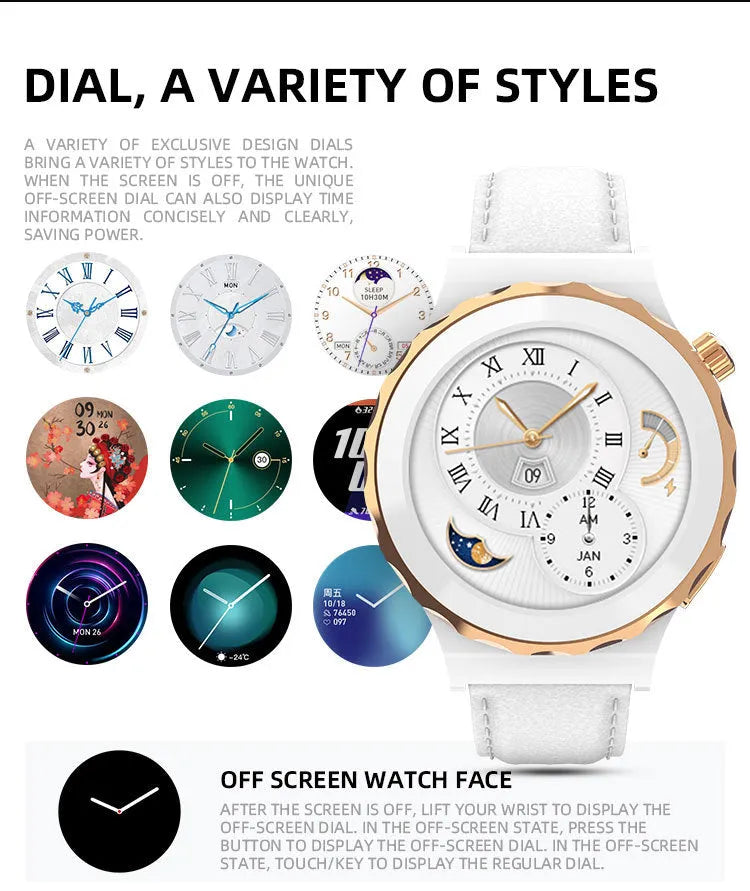 Bluetooth Smart Watch Call Heart Rate Health Sports AI Voice Smart Watch