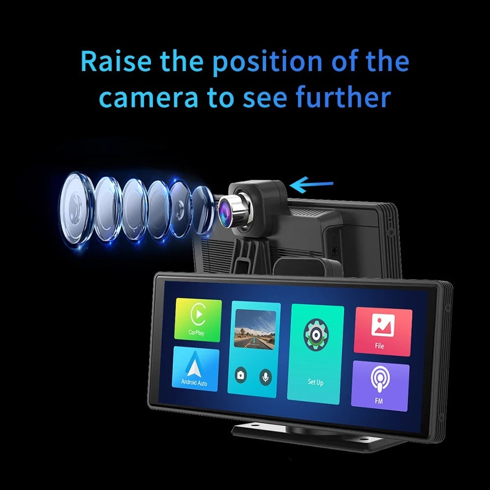 Media Mobile Phone Projection Smart Screen Front And Back Dual Recording 1080P Streaming Media Mobile Phone Projection Carplay Recorder