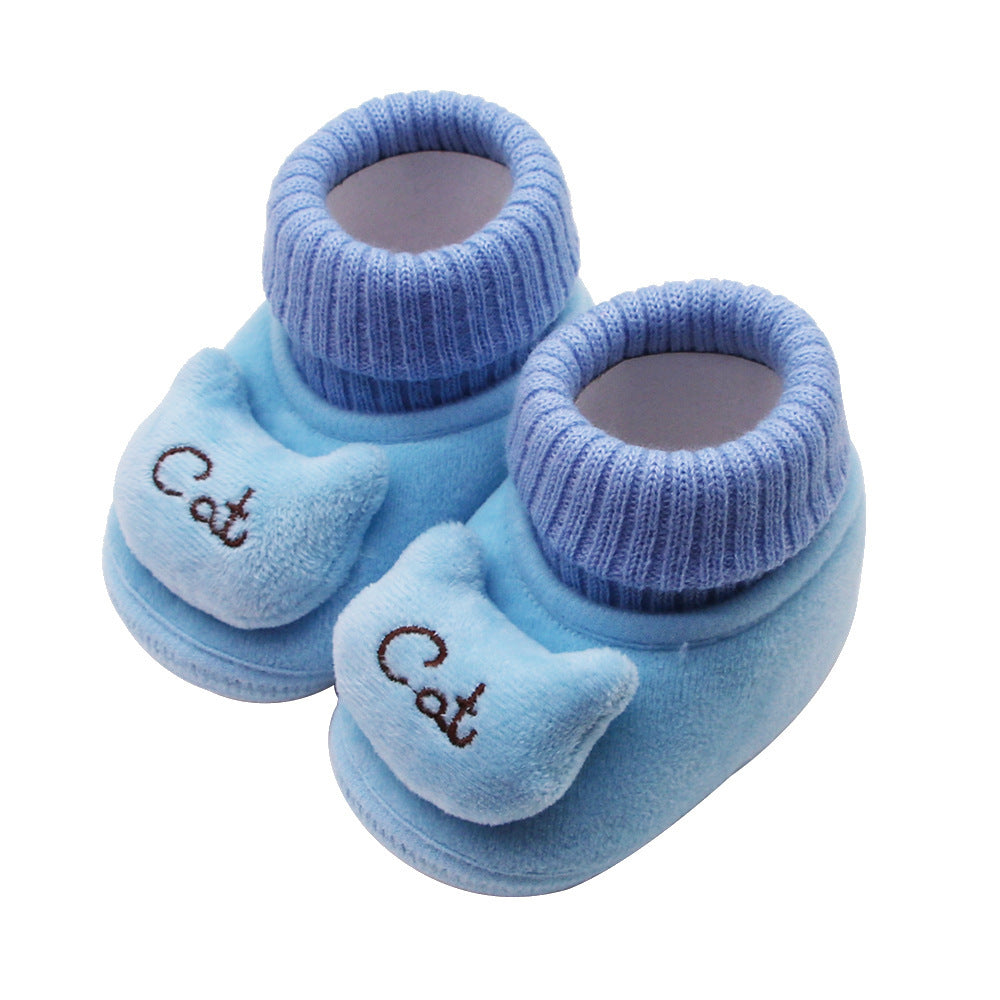 New Winter Baby Shoes Luokou Lace 0-3-6-9-12 Baby Toddler Shoes Can Not Fall