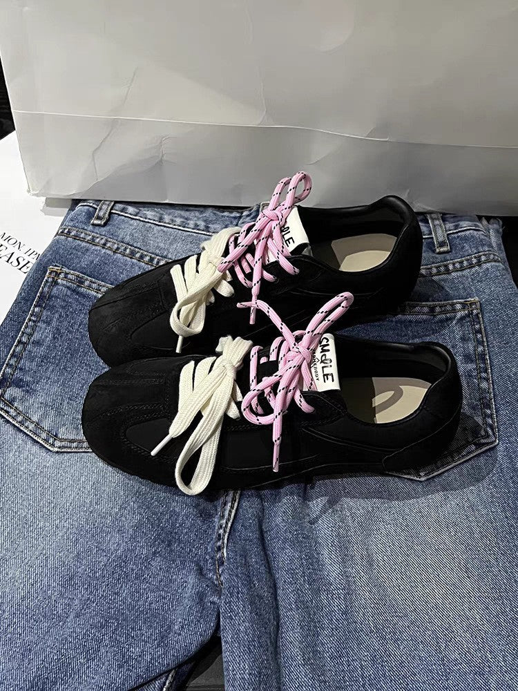 Women's Fashionable Sneakers Flat Mesh Breathable All-match Sneakers