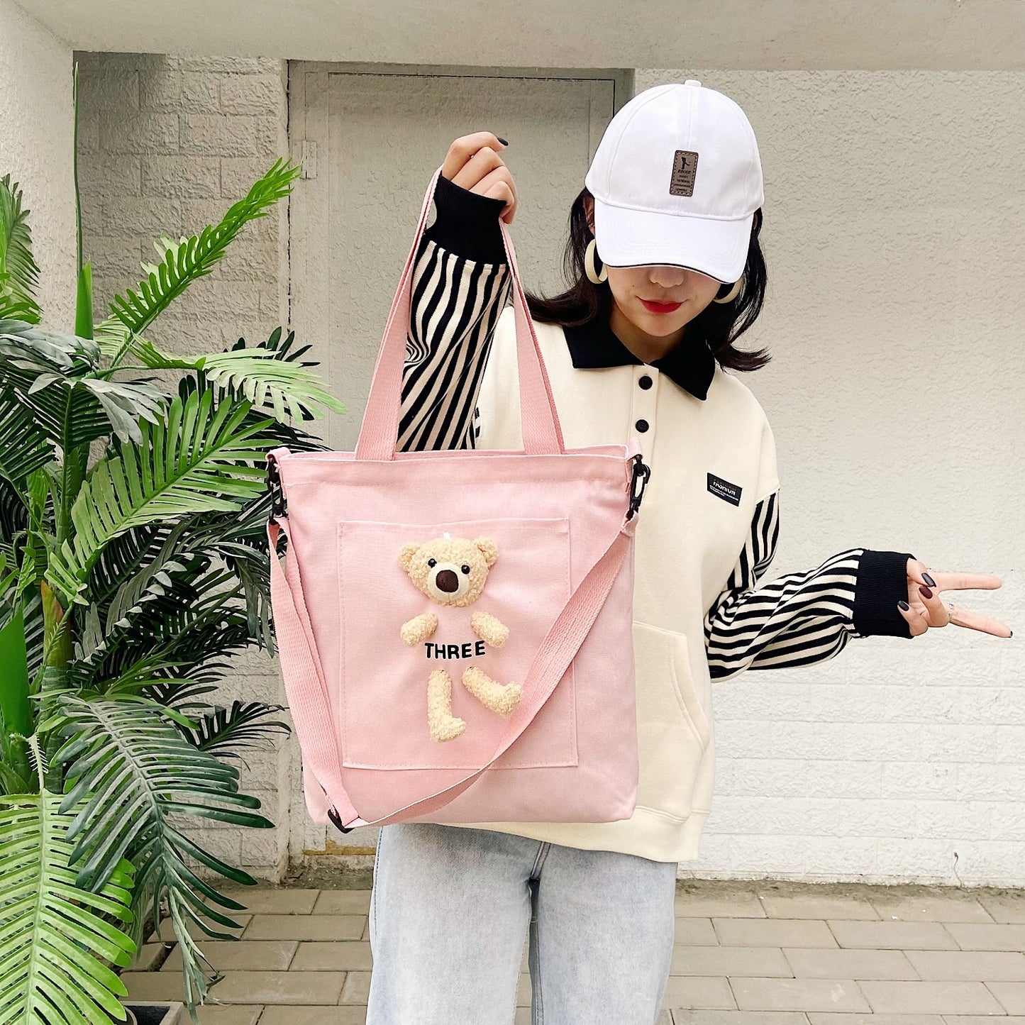 shoulder Large-capacity Canvas Bag Crossbody.
