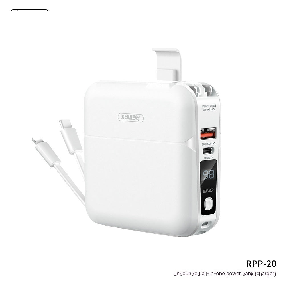 Magnetic Power Bank Unbounded Magnetic Power Bank With Plug