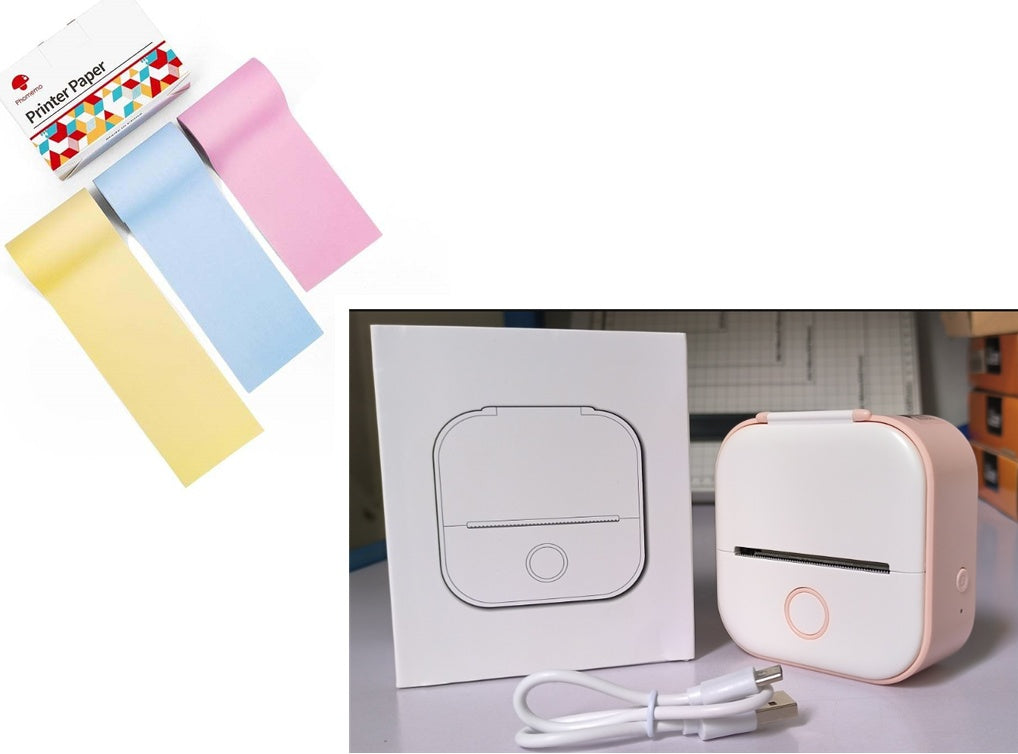 Portable Mini Thermal Label Printer Home Photo Printer Bluetooth-compatible Mini