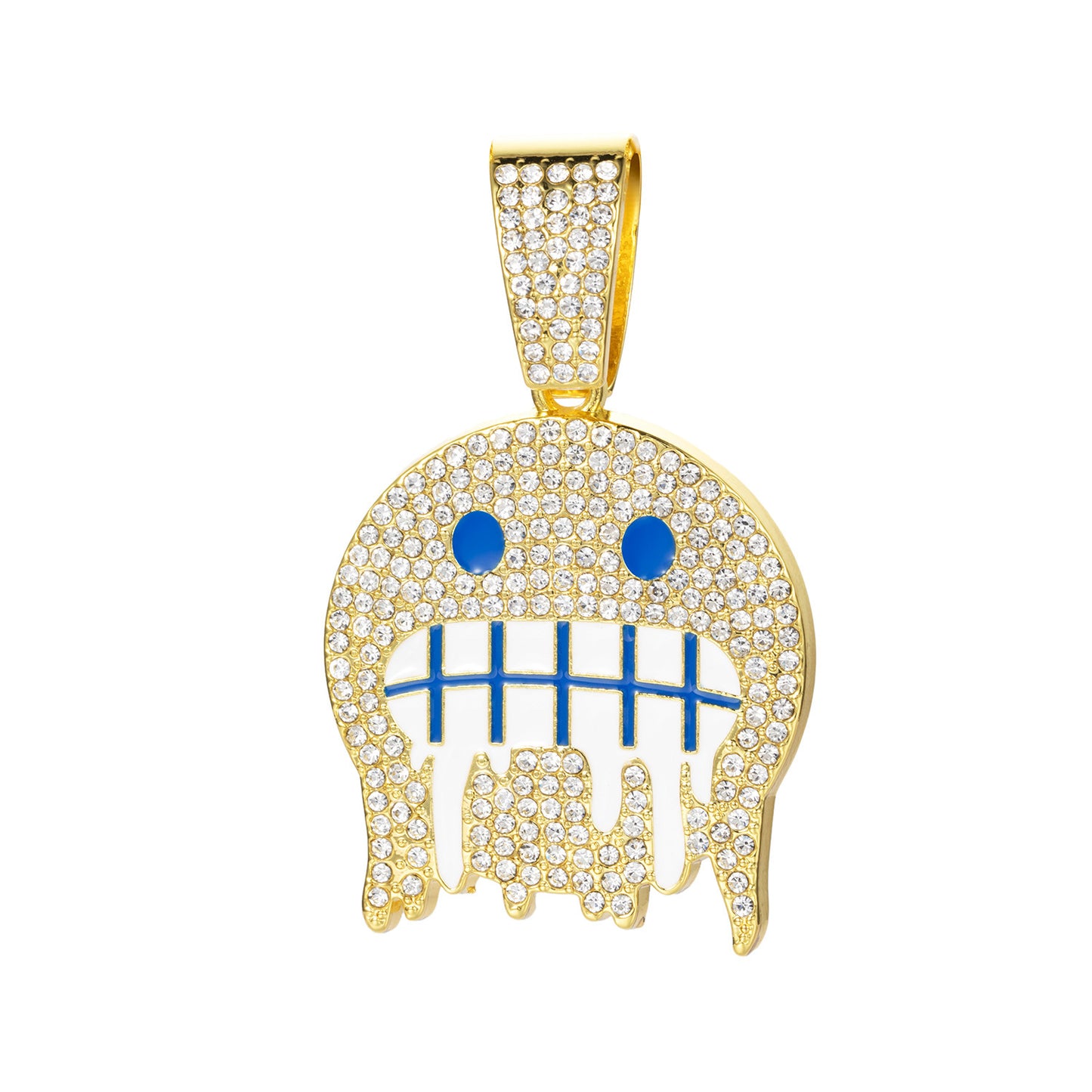 Ice Face Pendant Cuban Link Chain Full Diamond