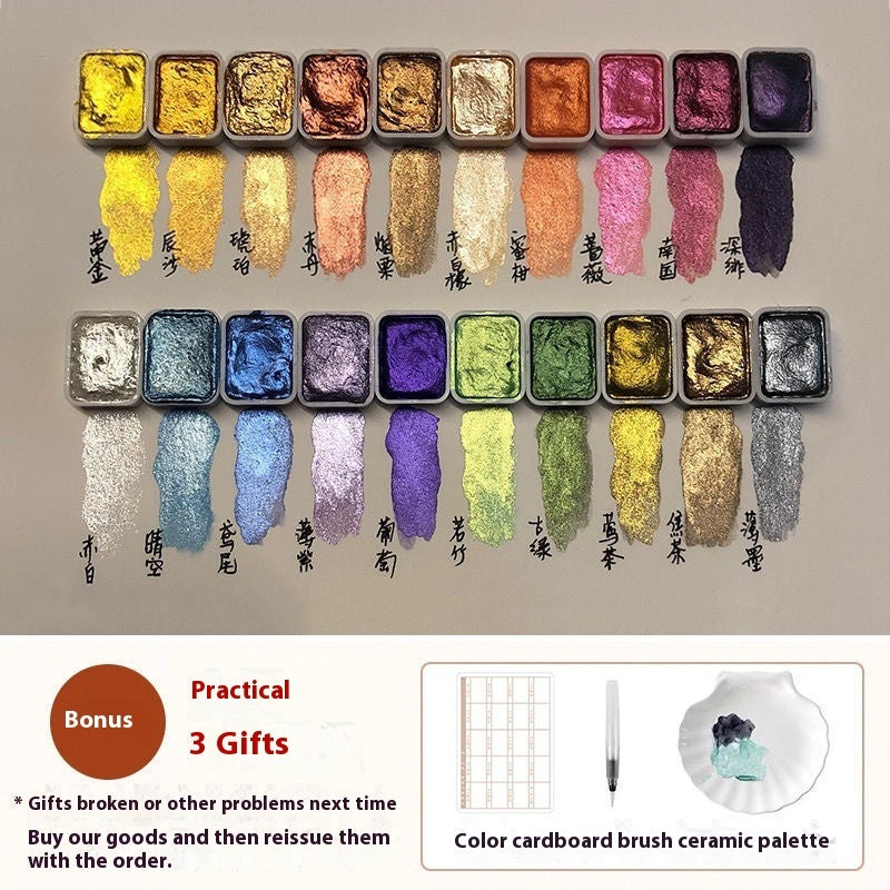 Painting Mineral Traditional Chinese Painting Mineral Pearlescent Watercolor