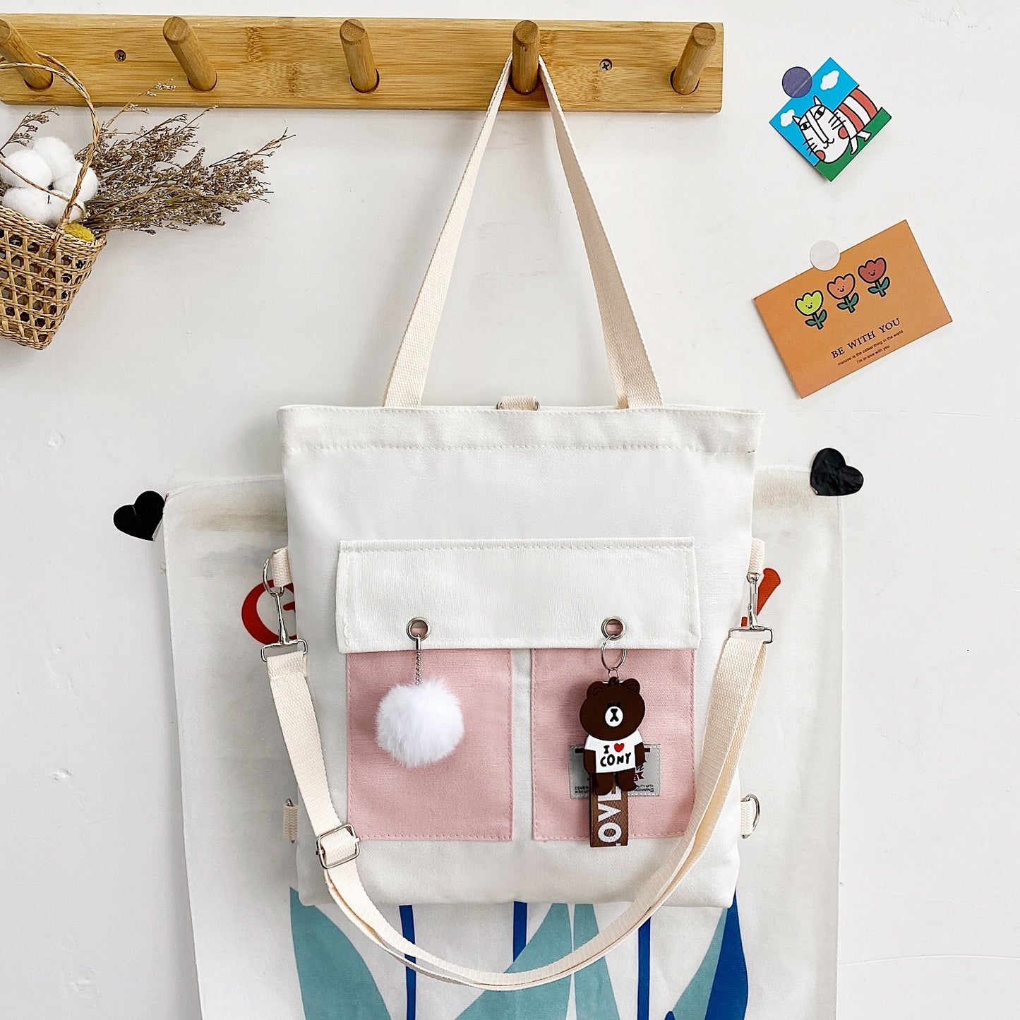 shoulder Large-capacity Canvas Bag Crossbody.
