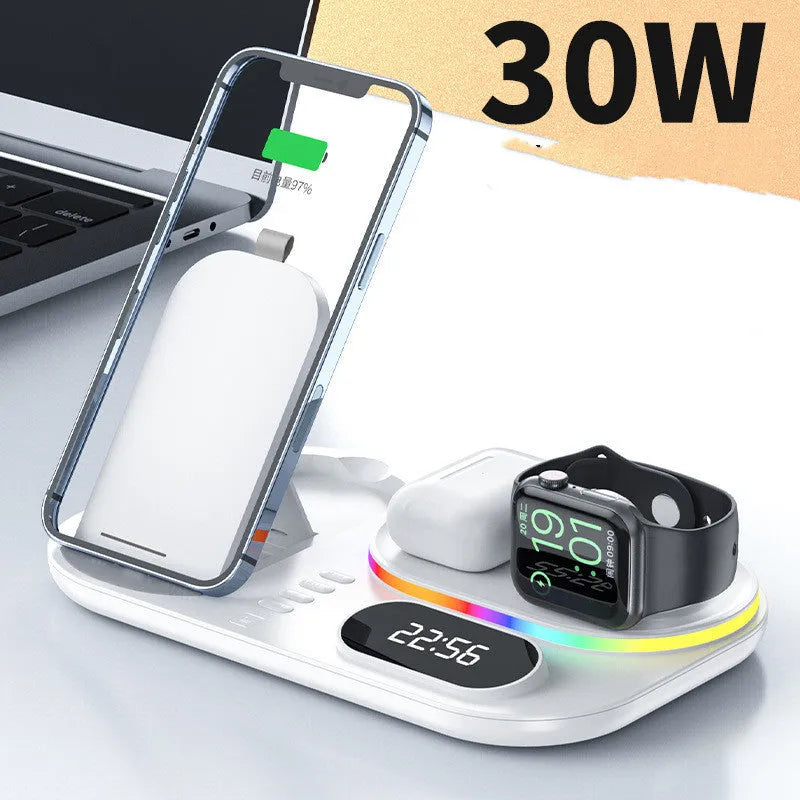 Suitable For Wireless Charger Three-in-one Mobile Phone Creative Desktop Bracket