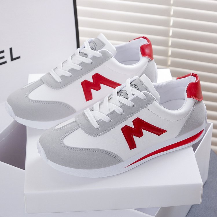 Running Shoes Bottom Argan Women's Leather Korean Style Versatile Student Casual Running Shoes