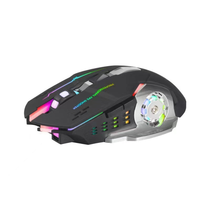 Luminous Game Mouse Mute Rechargeable Bluetooth Dual Mode