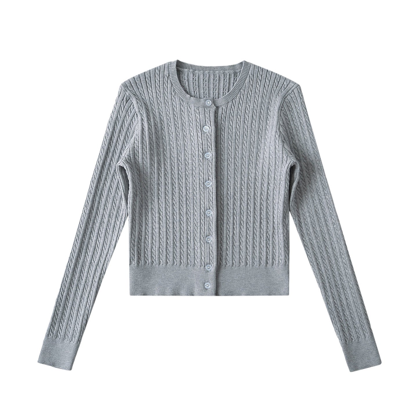 New Women's Slim Fit Sweater  American Solid Color