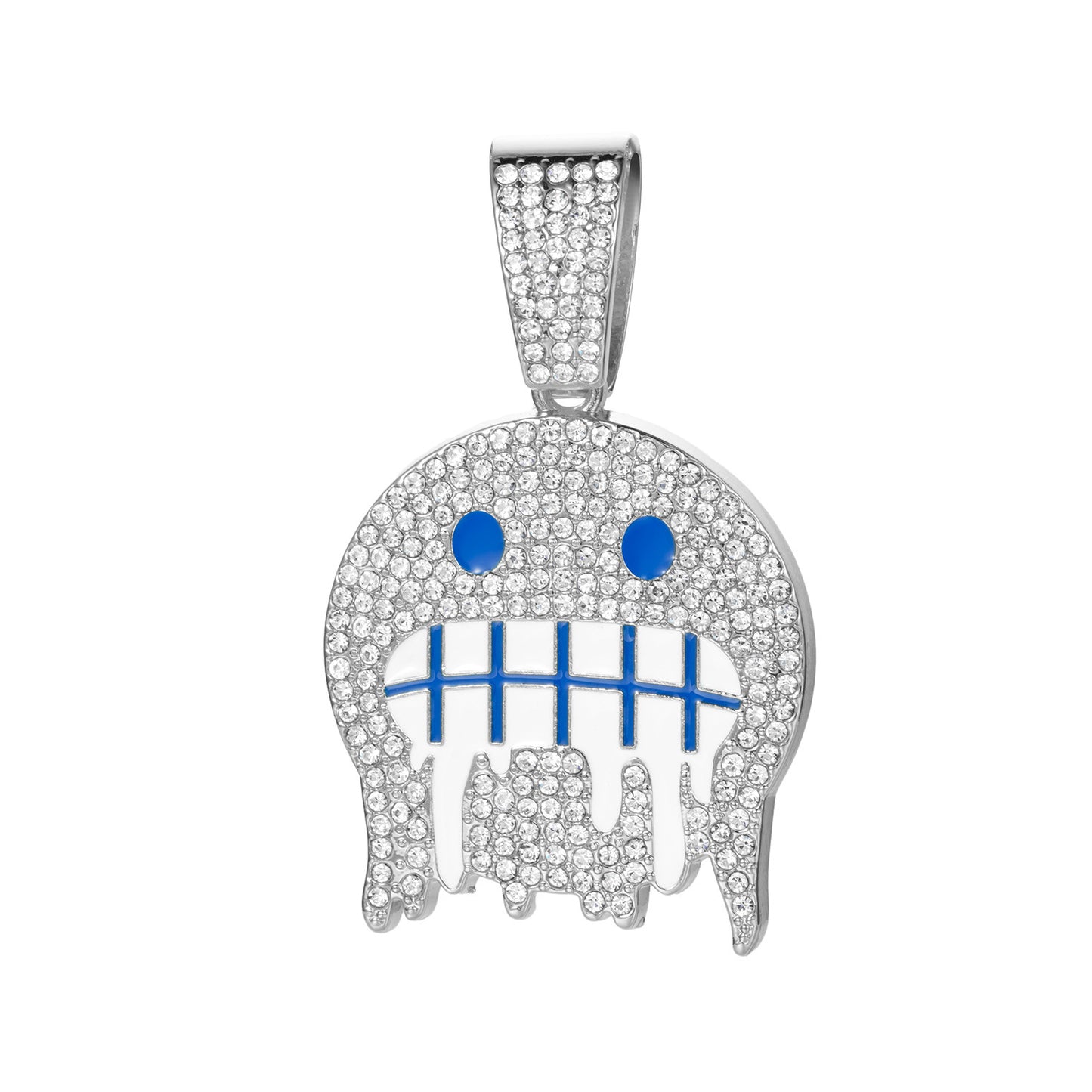 Ice Face Pendant Cuban Link Chain Full Diamond