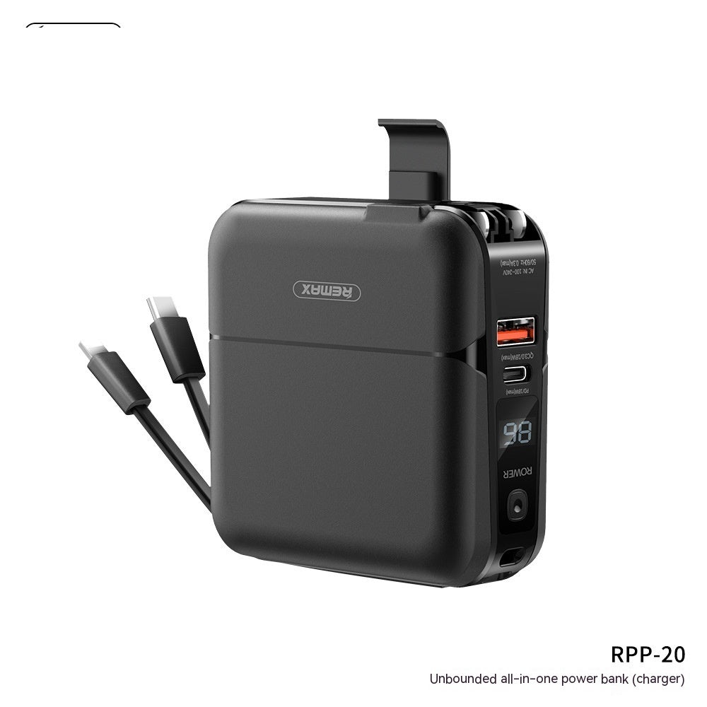 Magnetic Power Bank Unbounded Magnetic Power Bank With Plug