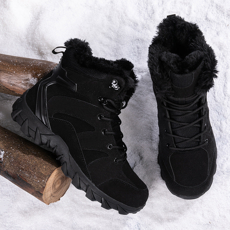 Snow Boots Men's Snow Boots Thickened Thermal Middle Tube