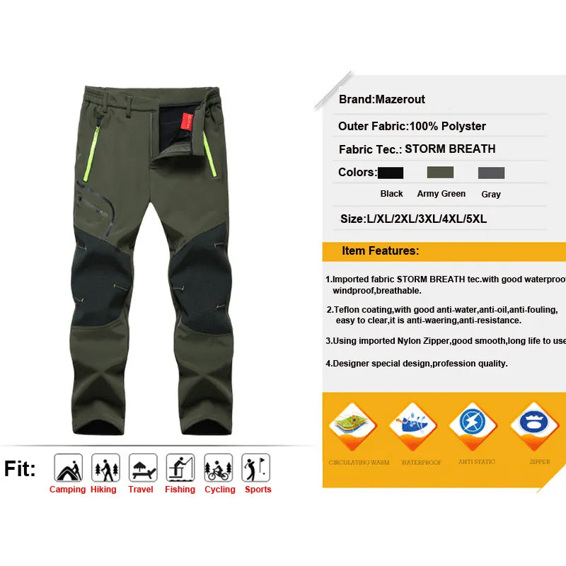 Men Oversized Winter Outdoor Pants - sumet.shop